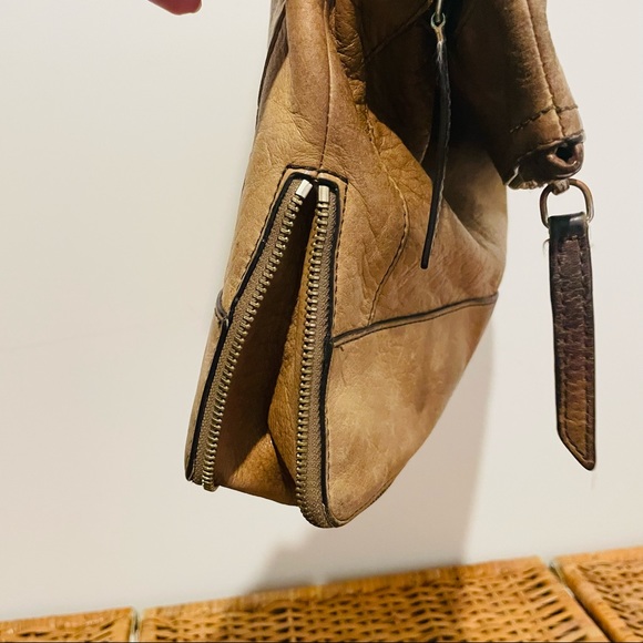 Joy Grayson folded genuine leather brown bag - Picture 4 of 7